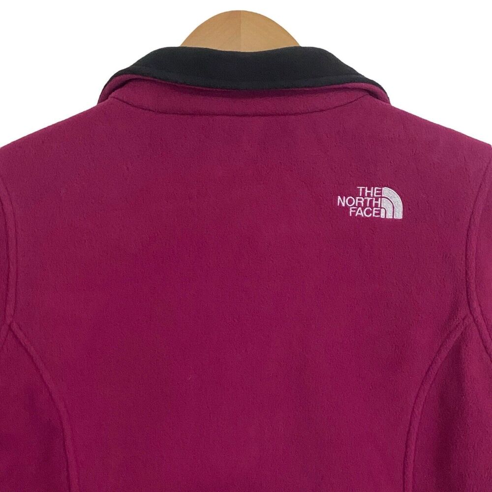 The North Face Womens Size Medium Full Zip Fleece Jacket Pockets Purple - Picture 6 of 9